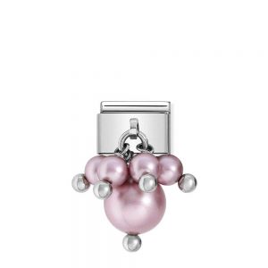 Nomination Composable Classic Unisex Link Pearl pink