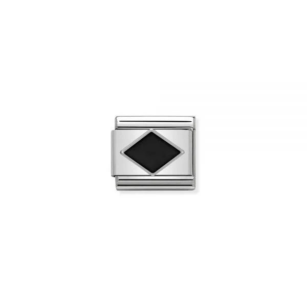 Nomination Composable Classic Unisex Link Black Rhombus