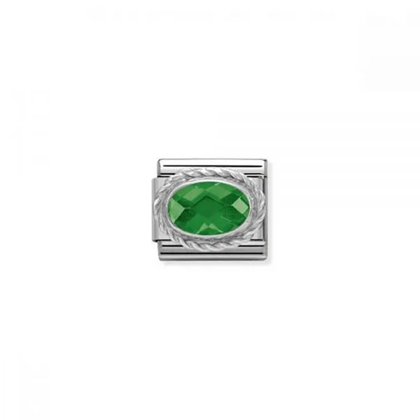 Nomination Composable Classic Unisex Link Emerald Geen CZ