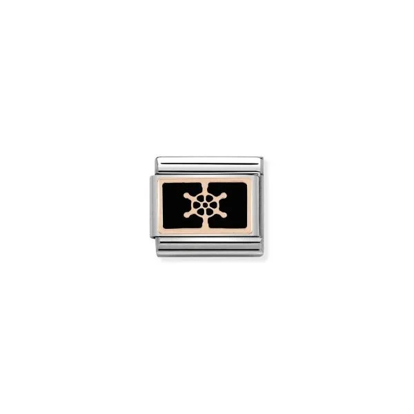 Nomination Composable Classic Unisex Link Boat Wheel Black