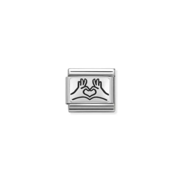 Nomination Composable Classic Unisex Link Hands to heart