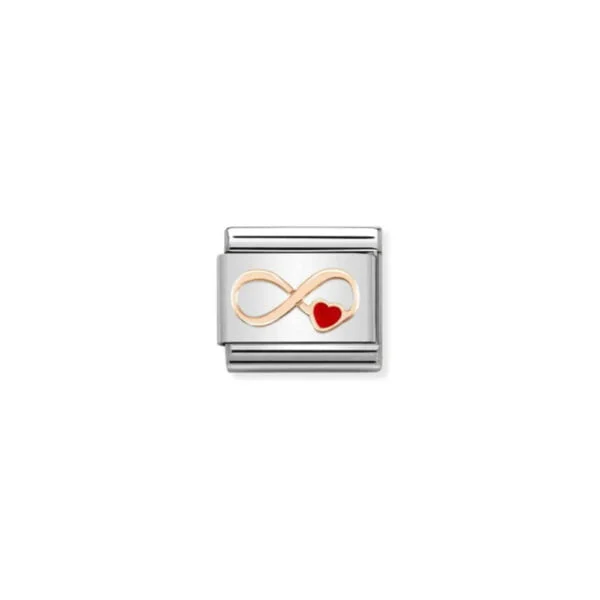 Nomination Composable Classic Unisex Link Infinity Red heart