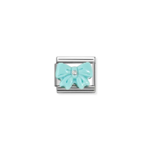 Nomination Composable Classic Unisex Link Turquoise Stone Bow