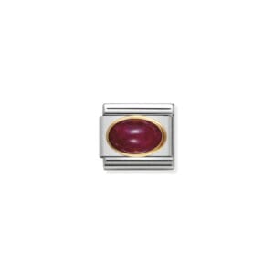 Nomination Composable Classic Unisex Link Oval Ruby