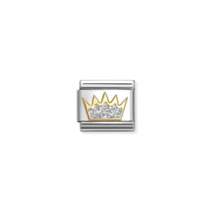 Nomination Composable Classic Unisex Link Silver Glitter Crown